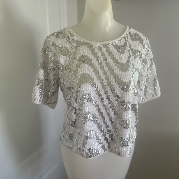 Akira Red Label Sequin Top - Picture 3 of 5